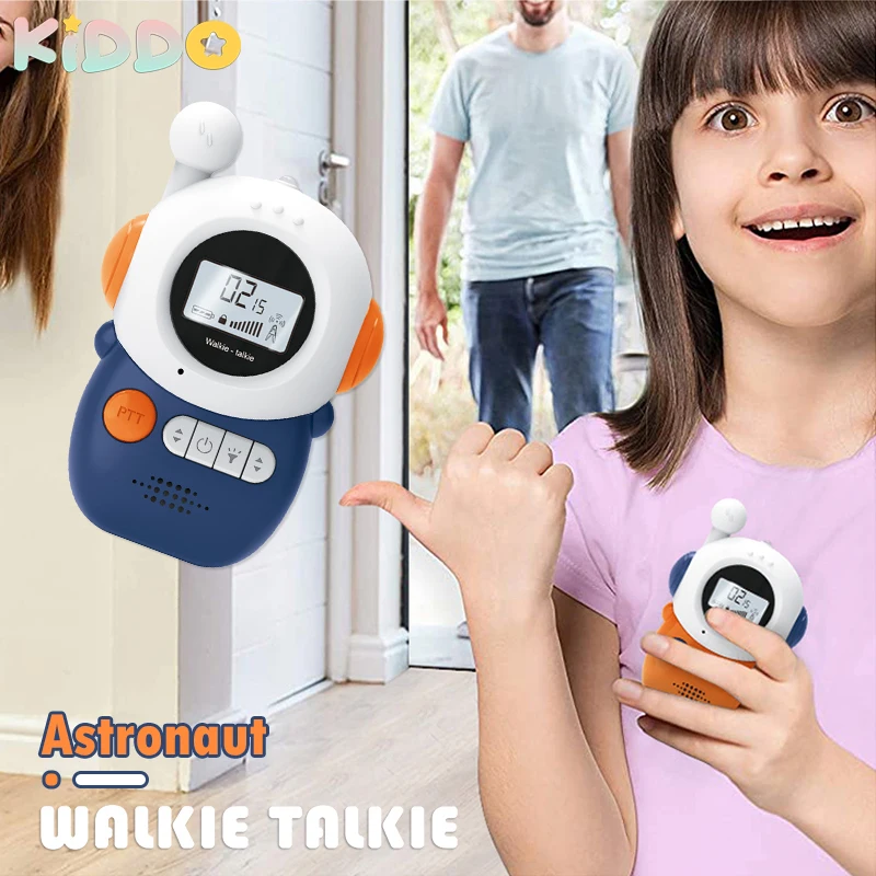 Kids Walkie Talkie 2PCS Electronic Toys Children Spy Gadgets Baby Radio Phone 3km Range Christmas Birthday Gift For Boys Girls 3