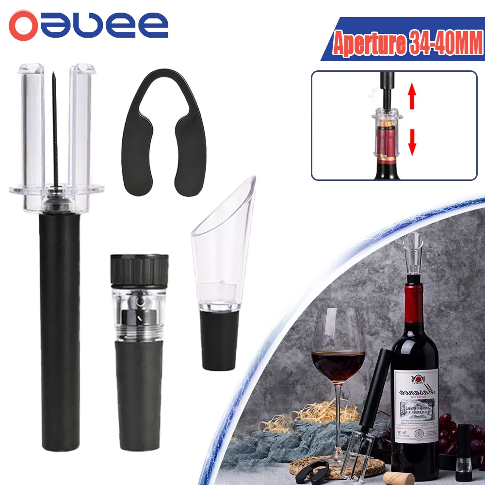 AirPumpWineBottleOpenerAirPressureVacuumRedWineStopperBeer