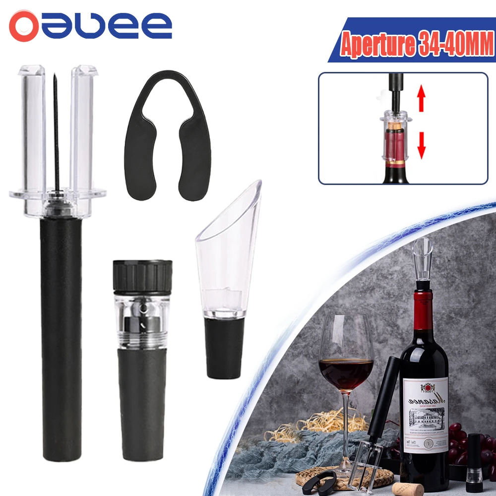 Air Pump Wine Bottle Opener Air Pressure Vacuum Red Wine Stopper Beer