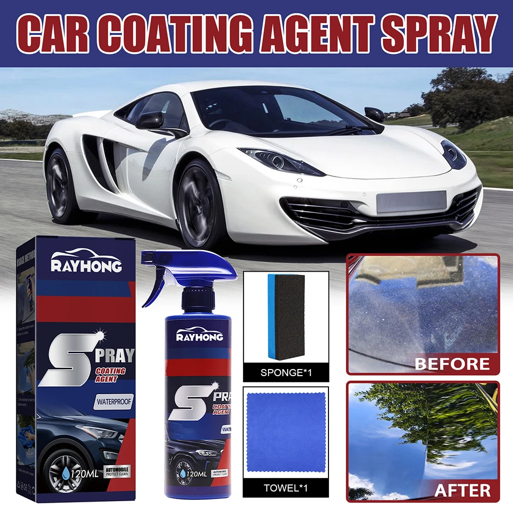 3 in 1 Ceramic Car Coating Spray High Protection 120ml Car Wax Polish Spray  Eliminate Dirt Stain for Cars/Boats/Motorcycles/RV - AliExpress