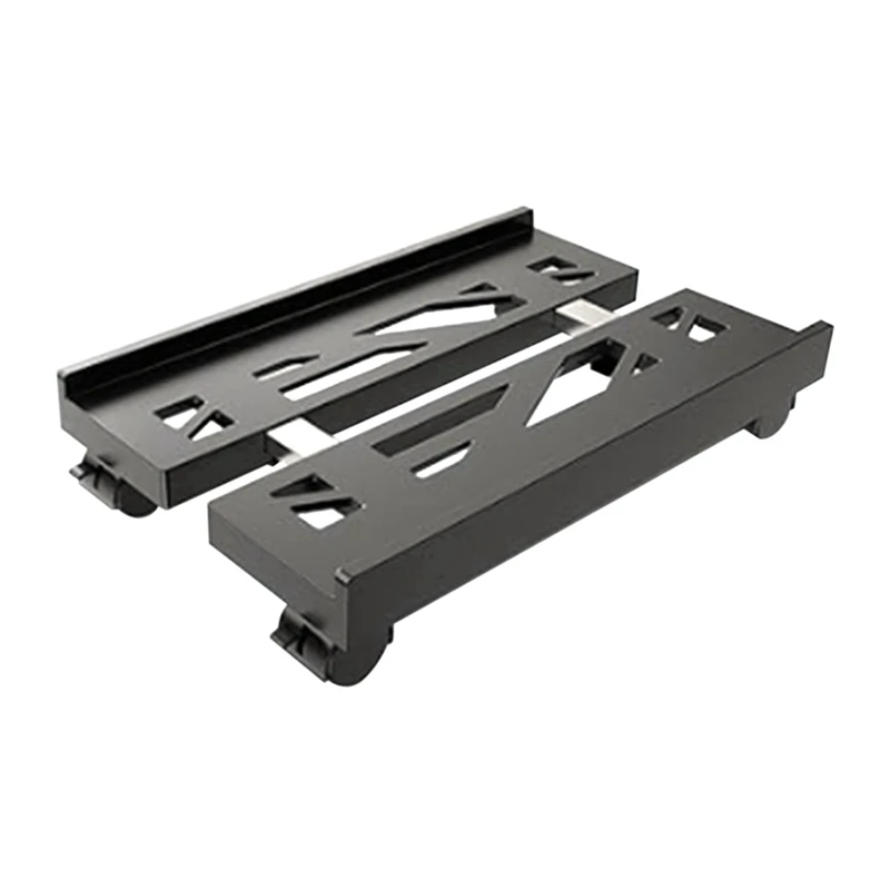 A25F-Adjustable Mobile CPU Stand Ventilated Computer Tower Stand PC Tower Stand 4 Caster Wheels Under Desk Holder