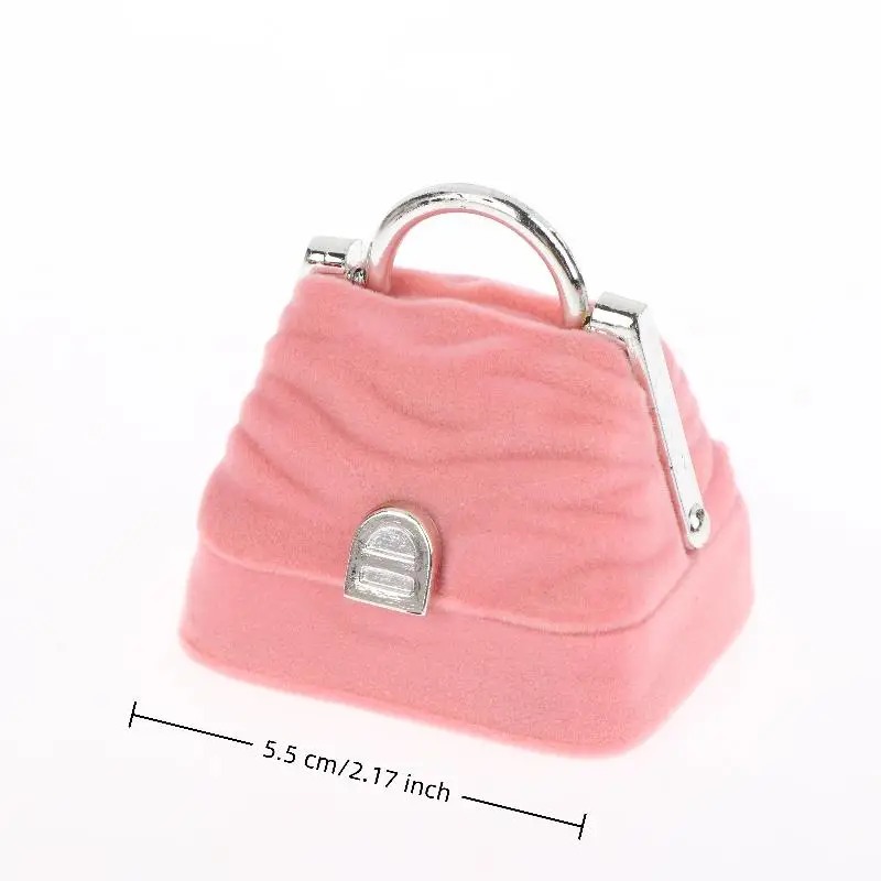 1 Piece Small Jewelry Box Velvet Wedding Ring Box Necklace Display Box Cute Bear Gift Box Container Case For Jewelry Packaging