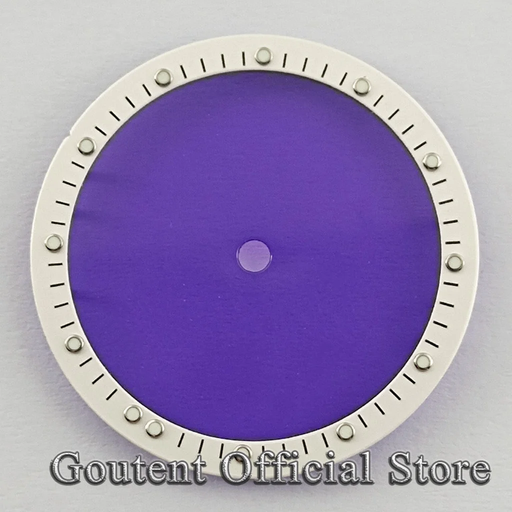 Goutent Elegant Black Blue White Perspective Dial with See-through Design for Automatic Movement Watches