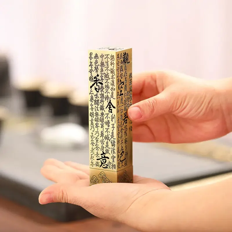 Retro Alloy Vertical Incense Burners, Bamboo Pattern Hollowed Out, Indoor Line Aroma Rack, Living Room Bedroom Decorations , 1Pc