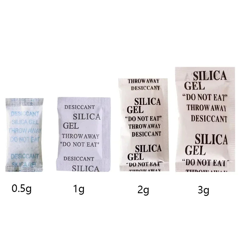 Non-toxic Silica Gel Packs Desiccant 10-50pcs 0.5-3g