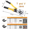 Hydraulic Pex Pipe Crimping Tools CW-1632 Pressing Plumbing Tools for Pex Pipe with TH / V jaws GC-1632 4