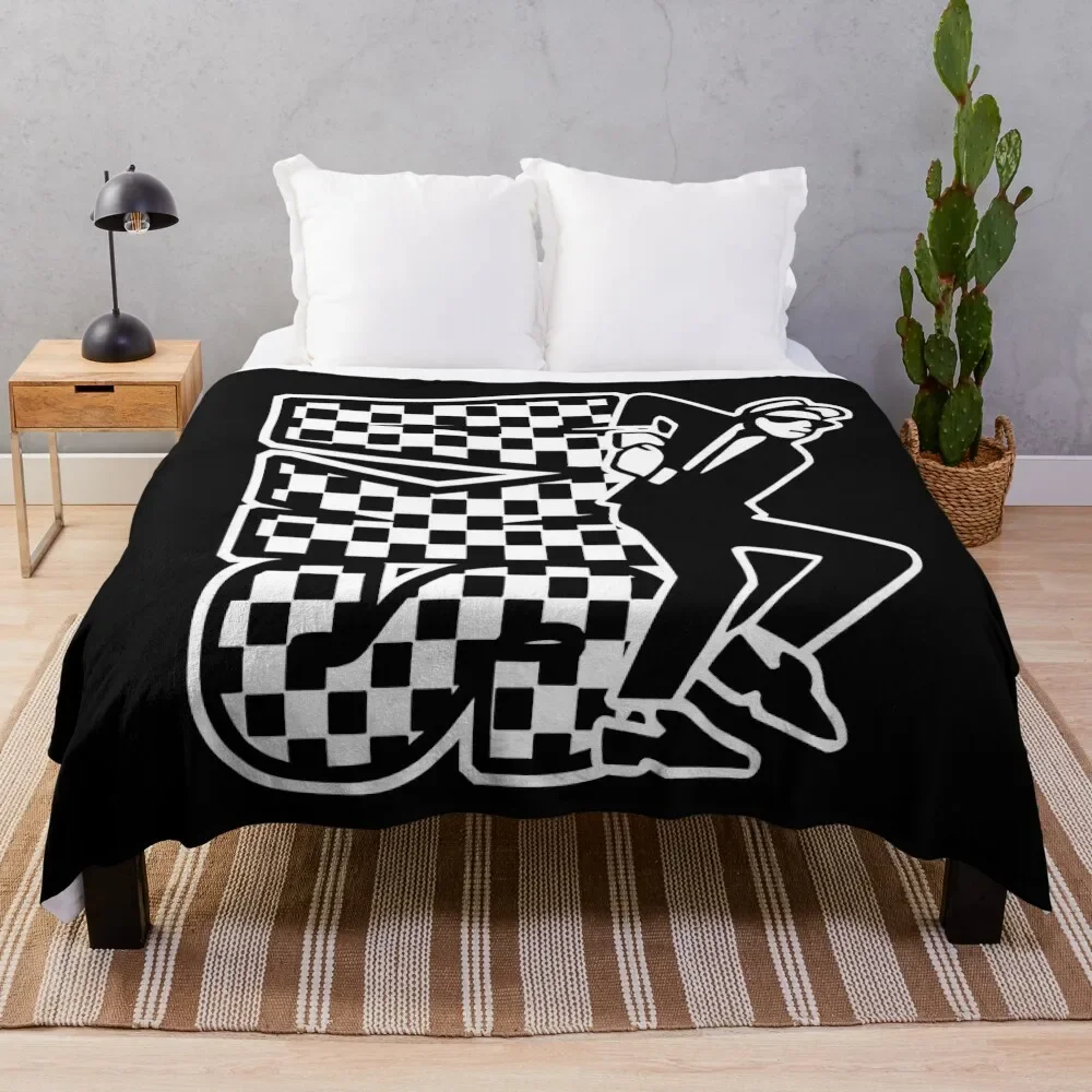 

SKA Throw Blanket bed plaid Shaggy Nap warm for winter Blankets