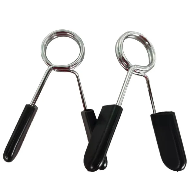 2pcs/lot 25/28/30mm Barbell Clamp Spring Collar Clip Gym Dumbbell Lock Standard Weight Lifting Kit Fitness Body Building Workout 3