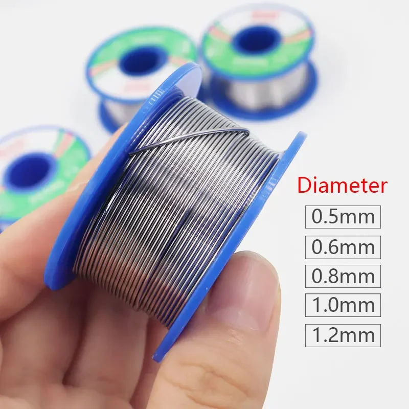 60/40 Solder Wire Rosin Core Tin Soldering Welding Flux 1.5-2.0% Iron Wire Reel 50g Diamater 0.5 0.6 0.8 1 1.2mm 1pc