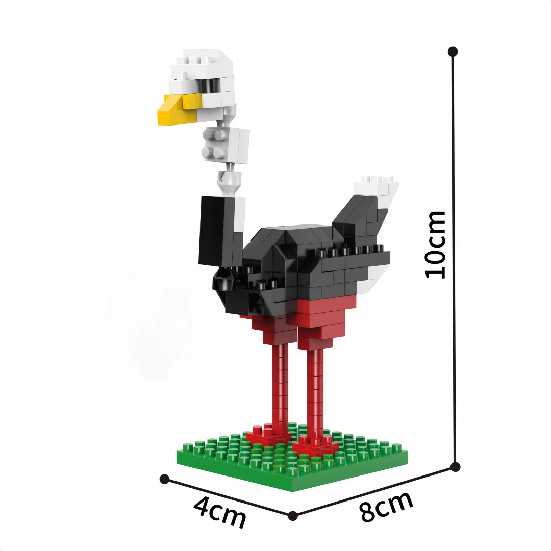 KNEW BUILT Zoo Tier Wildschwein Elefant Nilpferd Löwe Tiger Micro Mini Baustein Spielzeug-Tischdekoration, Festivalgeschenke für Kinder – Detail 21