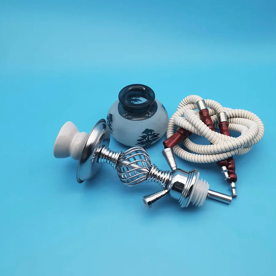 Arabic Water Bottle Single And Double Tube Small Glass Bottle Water Set Hookah Shisha