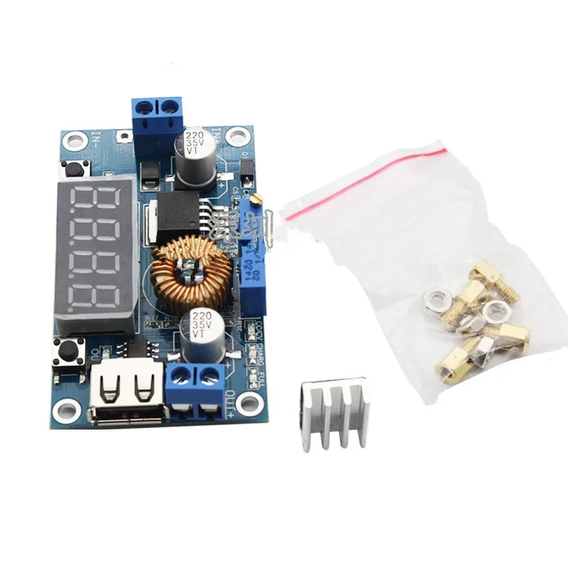 

5A XL4015 Step-down Power Supply, Voltage and Current Display, LED Drive Lithium Battery Charging