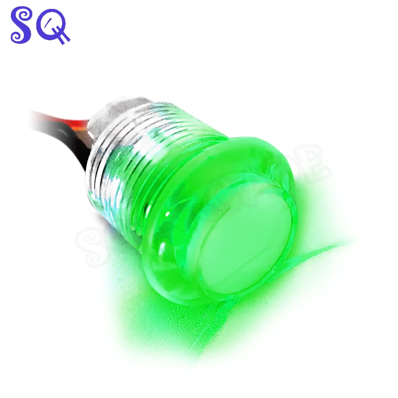 10 pcs Arcade GoldLeaf RGB Illuminated 3.3v Push button 2.8mm for MAME or Virtual Pinball machine PacLED64 or I-PAC Ultimate I/O