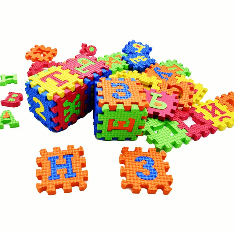 

36pcs/Set Russian Alphabet Letters Numerals Puzzle Colourful Kids Rug Play Mat Soft Floor Crawling Pad Kids Educational Toys New
