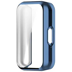 Full Coverage Soft TPU Screen Protector Case for Samsung Galaxy Fit3 (Blue)