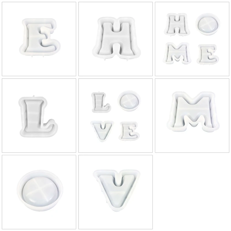 

Letter Resin Tray Mold for Crafting Jewelry Tray DIY Epoxy Resin Casting
