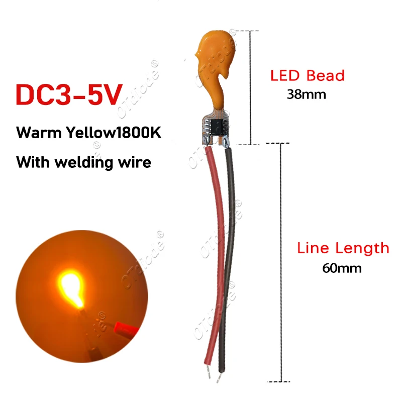 LED COB 손전등 양초 DC3V-5V LED 필라멘트 스트립 라인 장식 전구 액세서리와 깜박이는 불꽃 용접