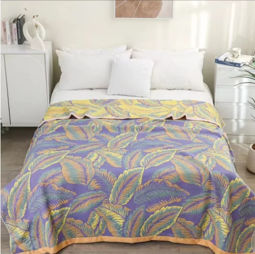 에어컨 이불 거즈 커버 담요, 8 층 거즈, 성인용 수건, 여름 시원한 이불 