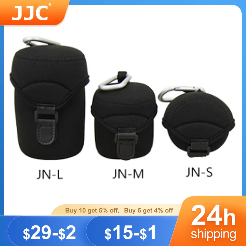 Jjc Deluxe Custodia Per Obiettivo In Neoprene Custodia Per Obiettivo Per Canon Ef-M 18-150Mm 18-55Mm 55-200Mm Sony E 10-18Mm Nikon Mirrorless Camera