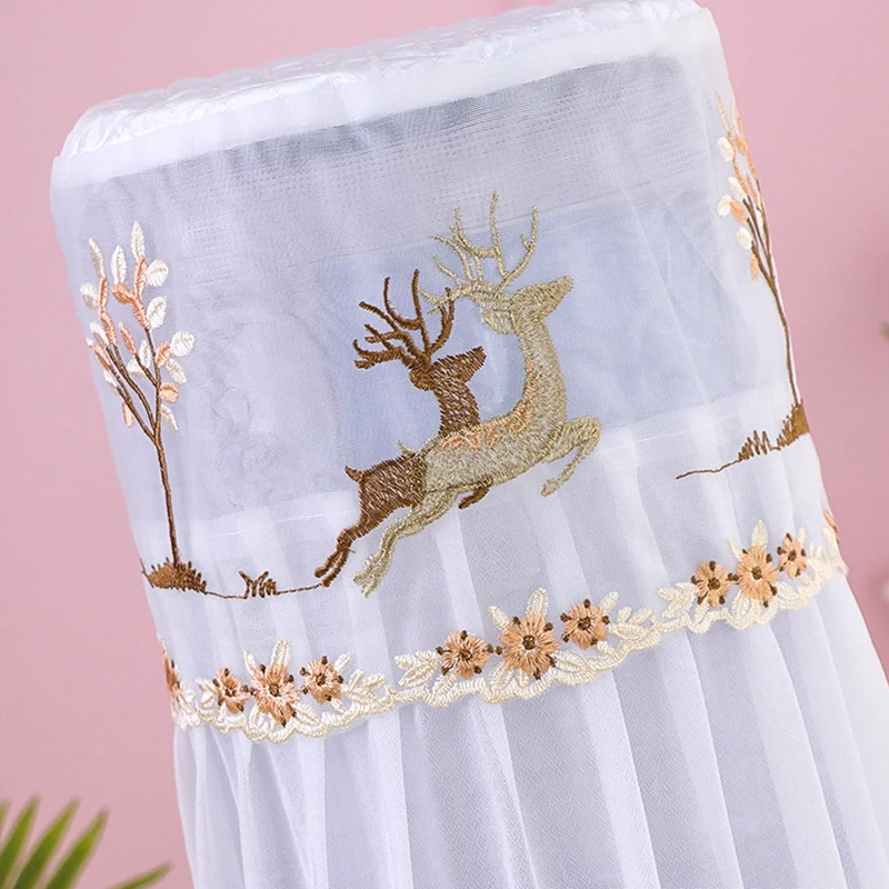 2Pcs Set Water Dispenser Cover Lace Embroidery Water Cooler Case Protector Dustproof Drum Cover Bottle Bucket Sleeve