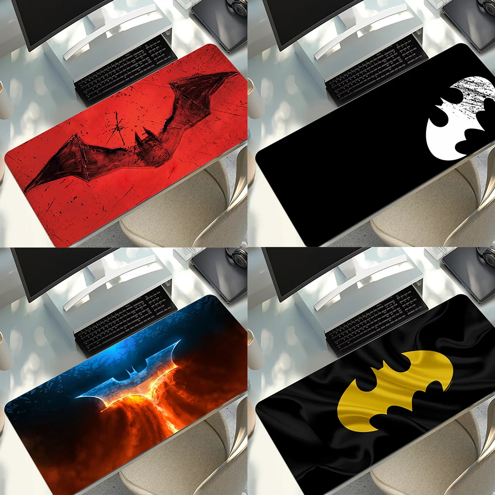 

Speed Gamer Mouse Pad 900x400mm Locking Edge Keyboards Mat Mousepad Rubber Gaming Mouse pad Desk Mat DIY Design Batmans Logo