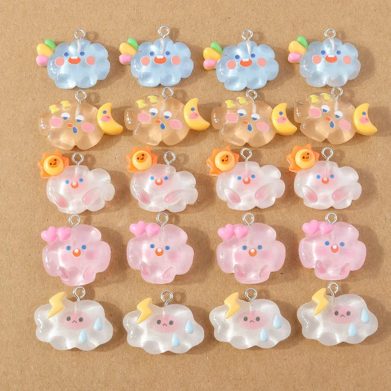 15 Stück Harzmischung Obst Charms Apfel Kirsche Zitrone Charms Anhänger für Schmuckherstellung Ohrringe Halskette DIY Zubehör Zubehör – Detail 30