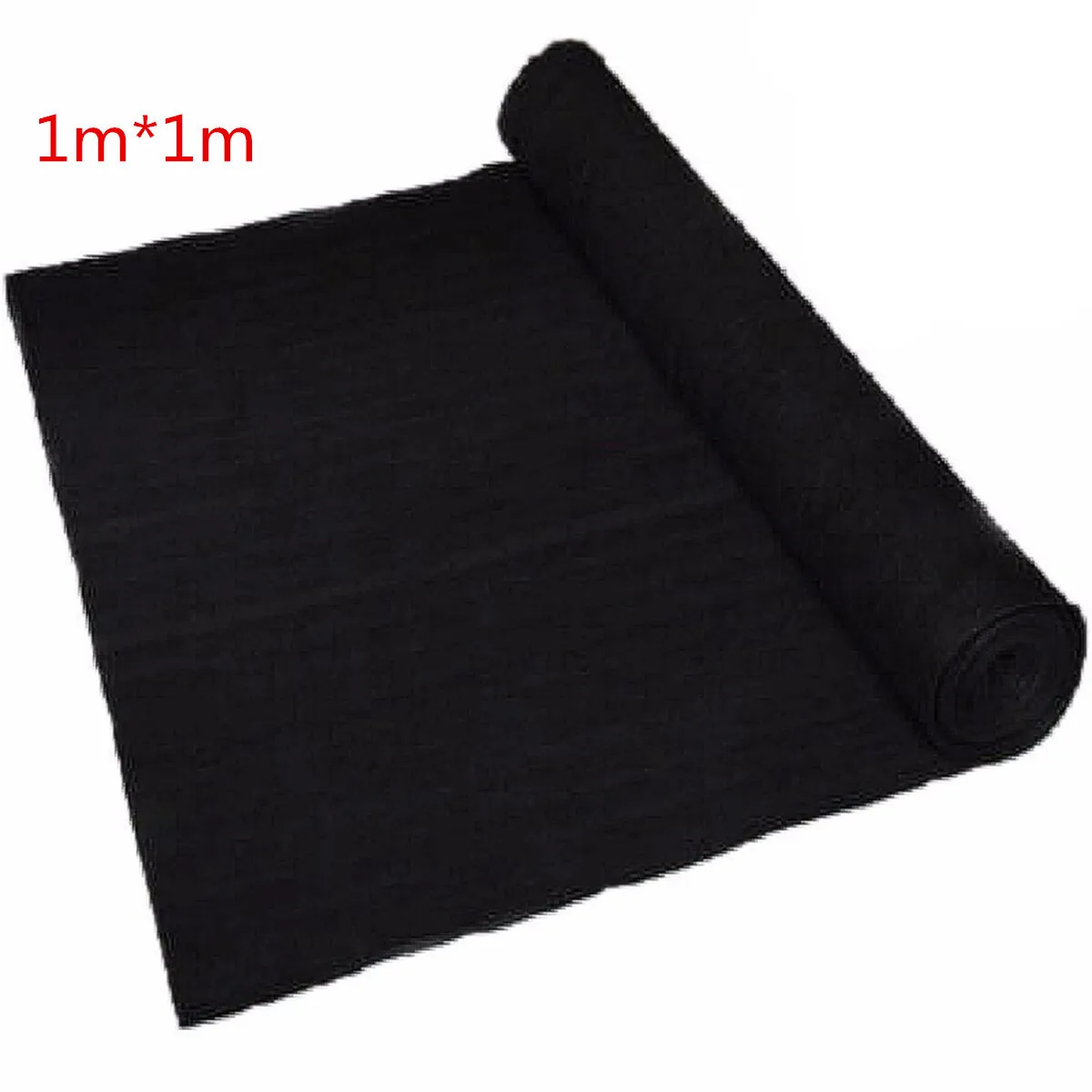 High-Performance Black Activated Carbon Air Purifier Filter Fabric