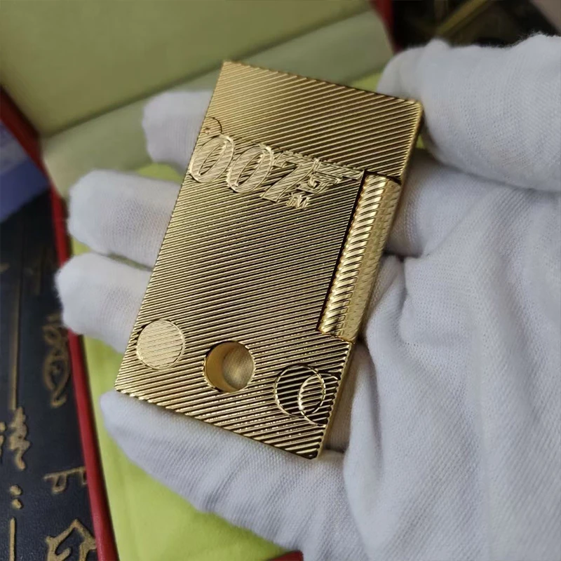 

New Retro Lighter Bright Sound Brass Shell Windproof Lighter Cigarette Men Gift