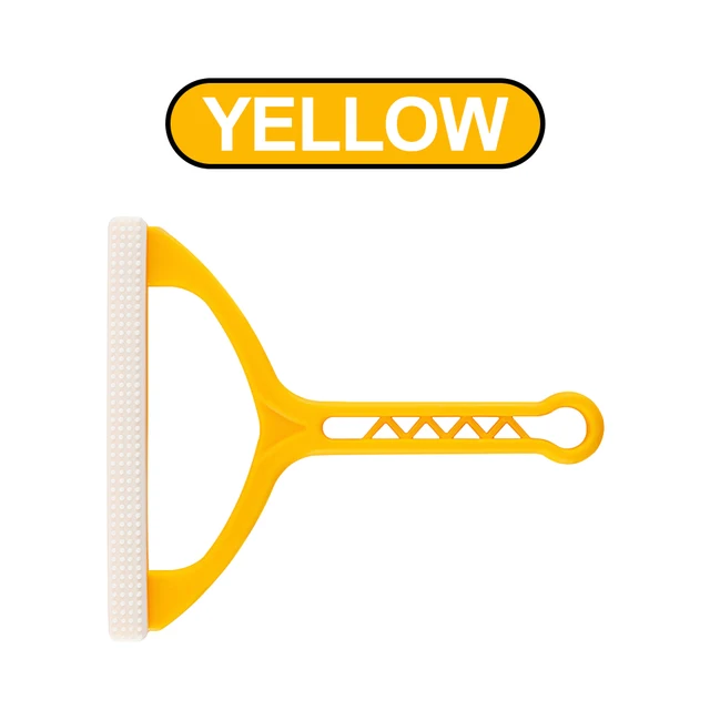 Portable Lint Remover Fuzz Fabric Shaver For Clothing Carpet Coat Sweater Fluff Fabric Shaver Brush Clean Tool Fur Remover yellow