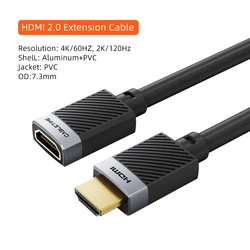 Premium 4K High - Speed HDMI Extension Cable - 48Gbps HDMI 2.1 for Ultra HD Clarity and Versatile Connectivity (4K HDMI)