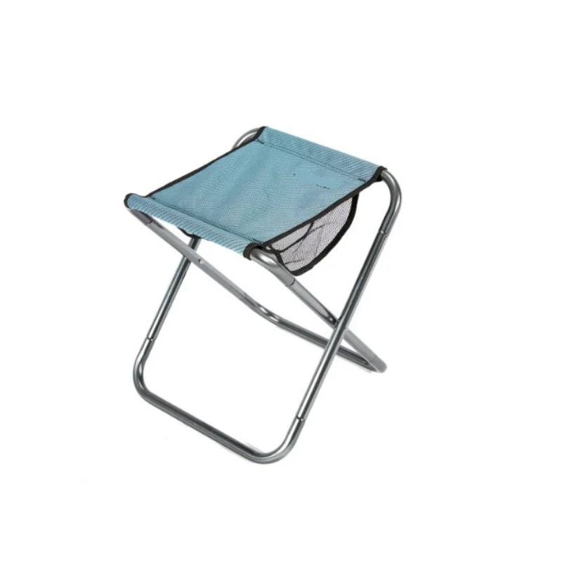 16 Zoll großer tragbarer klappbarer leichter Hockers itz aus Aluminium legierung mit Trage tasche zum Angeln im Freien Camping Wandern und Grill – Detail 5