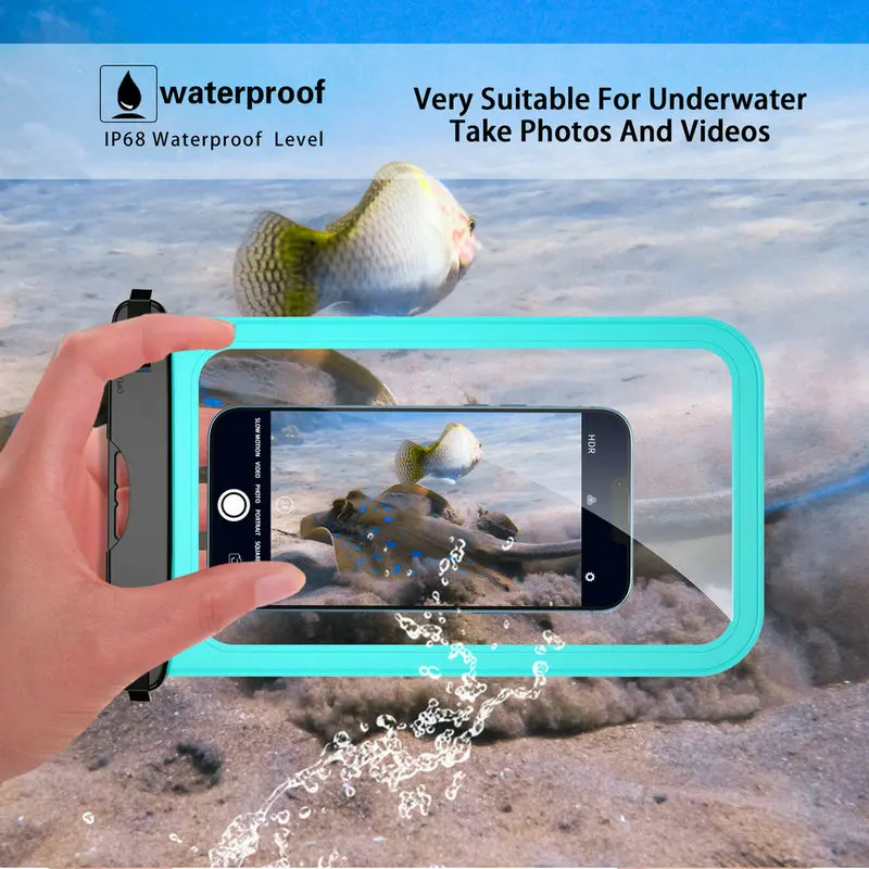 Universal Waterproof Phone Case with Touchscreen Accessibility