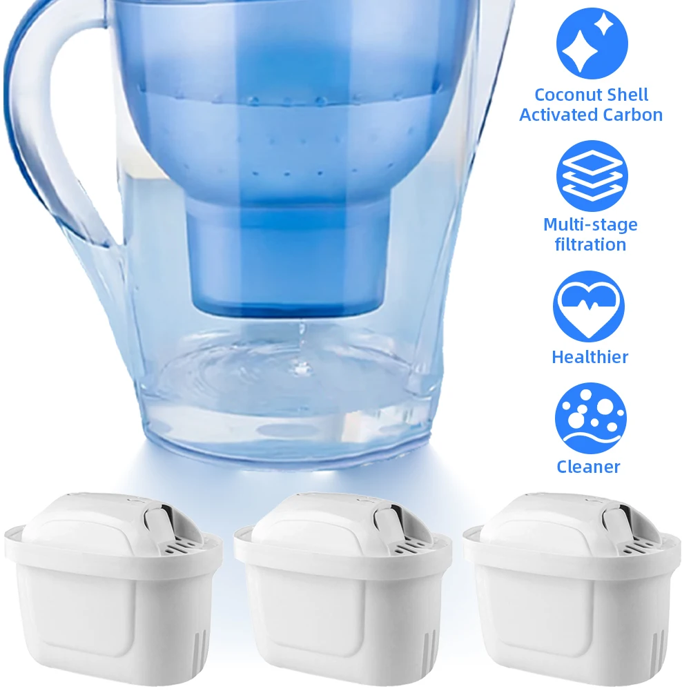 3-pack Water Filter Cartridge Water Filter Replacement Replacement for Maxtra+ Maxtra Plus Maxtra Mavea