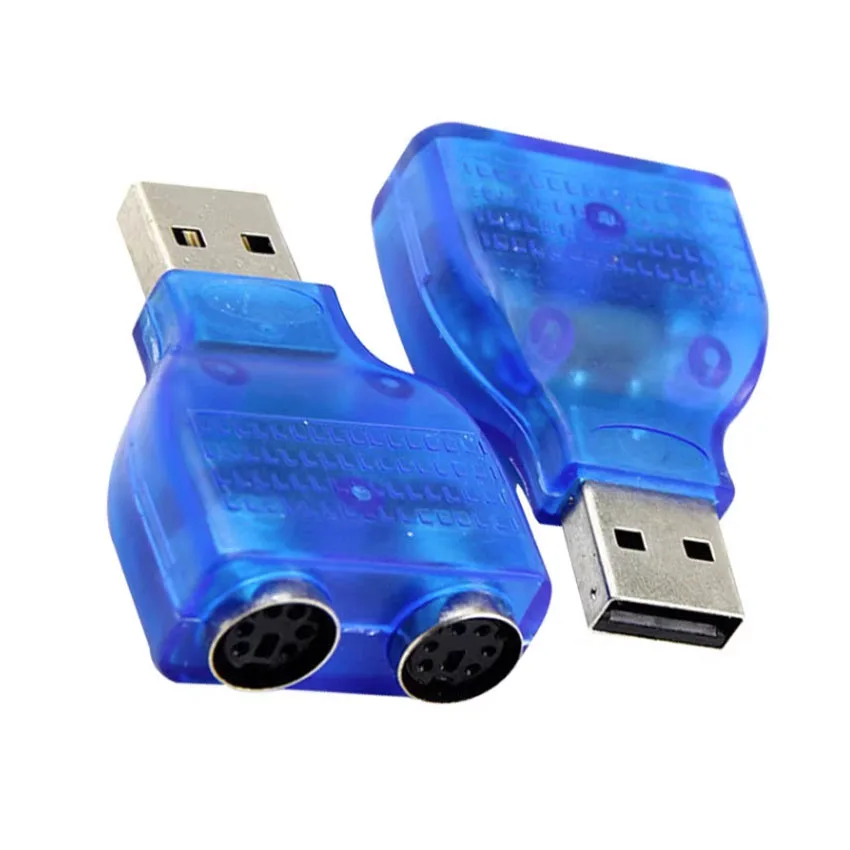 1 Pz Usb Maschio A Ps2 Femmina Convertitore Adattatore Cavo Utilizzare Per Computer Tastiera Mouse Supporto Blu Windows 98