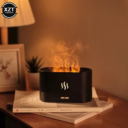 180ML Essential Oil Diffuser Simulation Flame Ultrasonic Humidifier Car Home Office Air Freshener Fragrance Sooth Sleep Atomizer