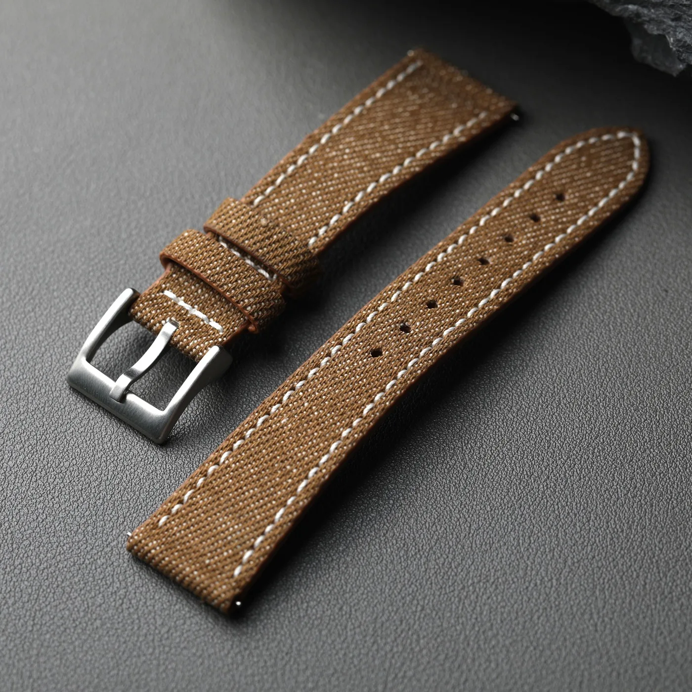 Premium Leather-Fit Denim Strap - Quick Release, Soft & Durable Bracelet in Multiple Colors