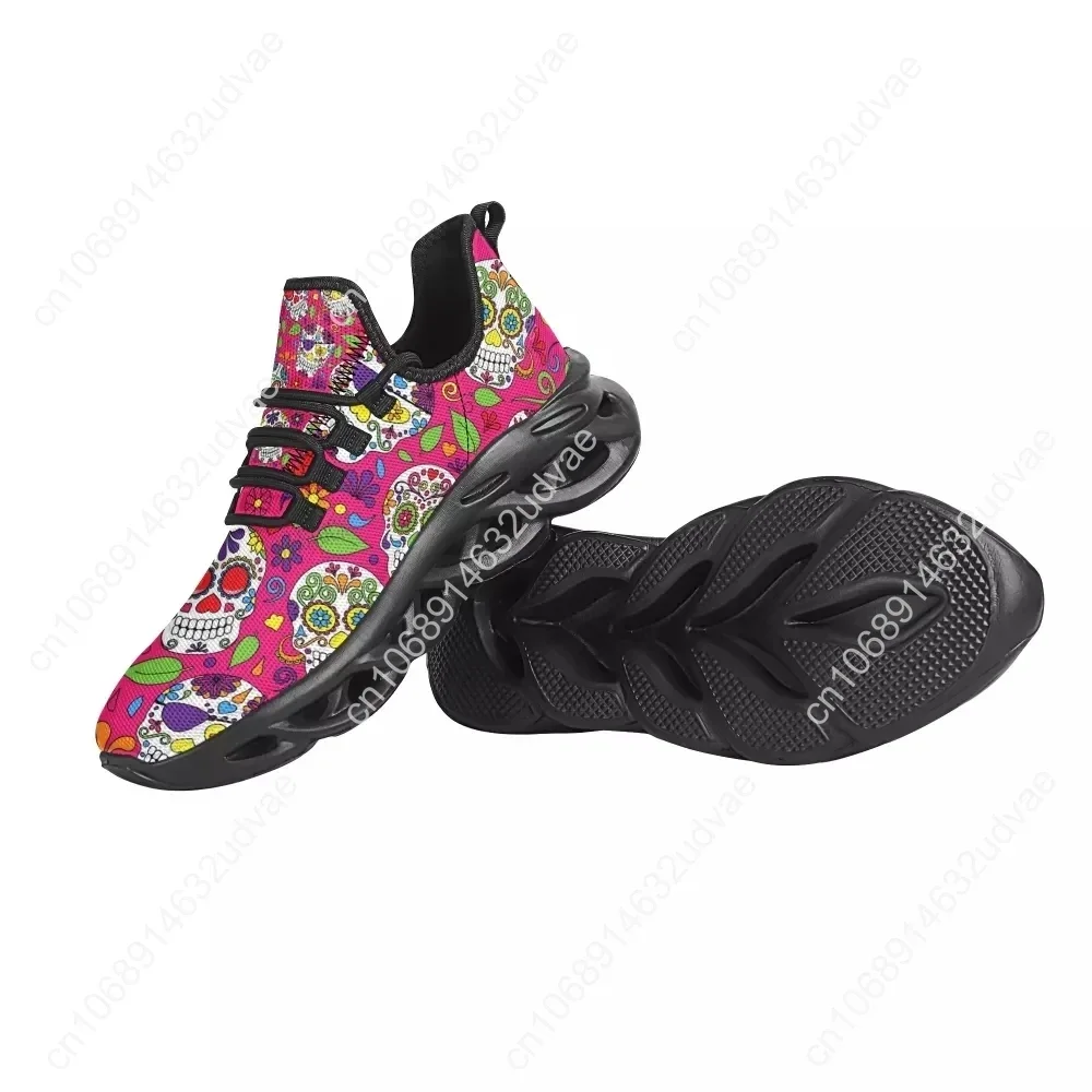 Baroque Casual Ladies Mesh Knit Sneakers Luxury European Golden Floral Comfort Women's Walking Shoes Zapatos Mujer