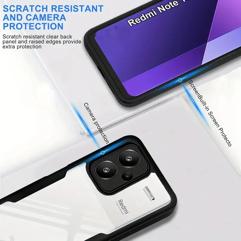 Ultra-Durable 360° Protective Case with Built-in Screen Protector - Shockproof Hybrid Cover