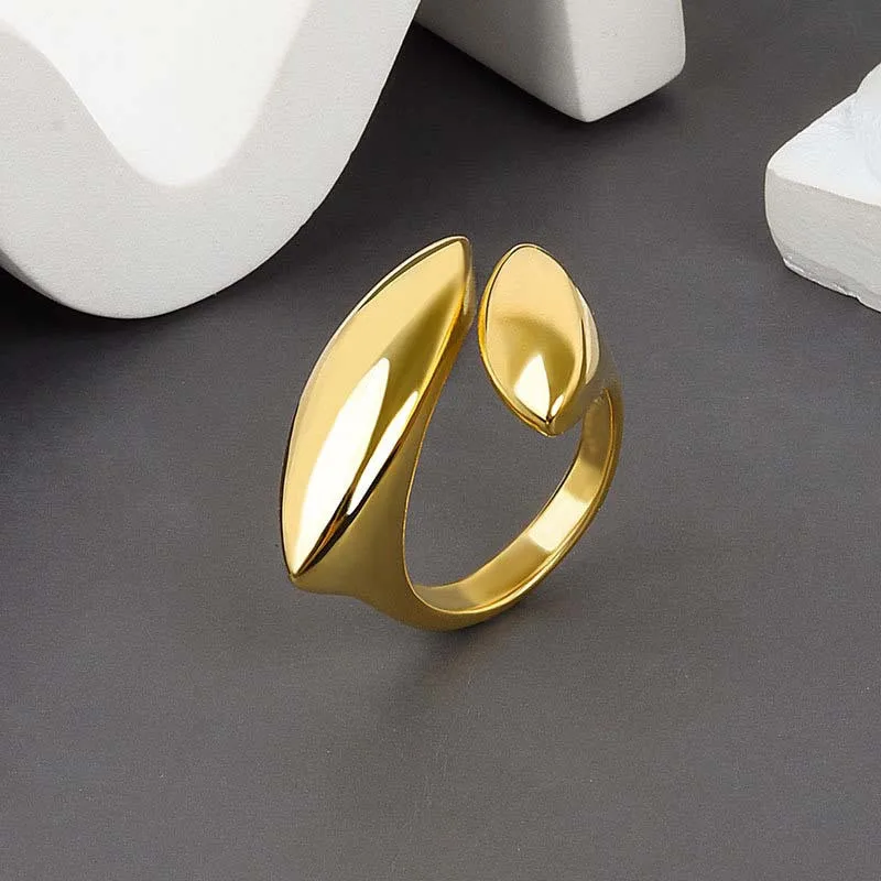 YOBEST Silver Color Big Rings for Women Accessories New Trendy Elegant Simple Smooth LOVE Heart Party Jewelry Birthday Gifts