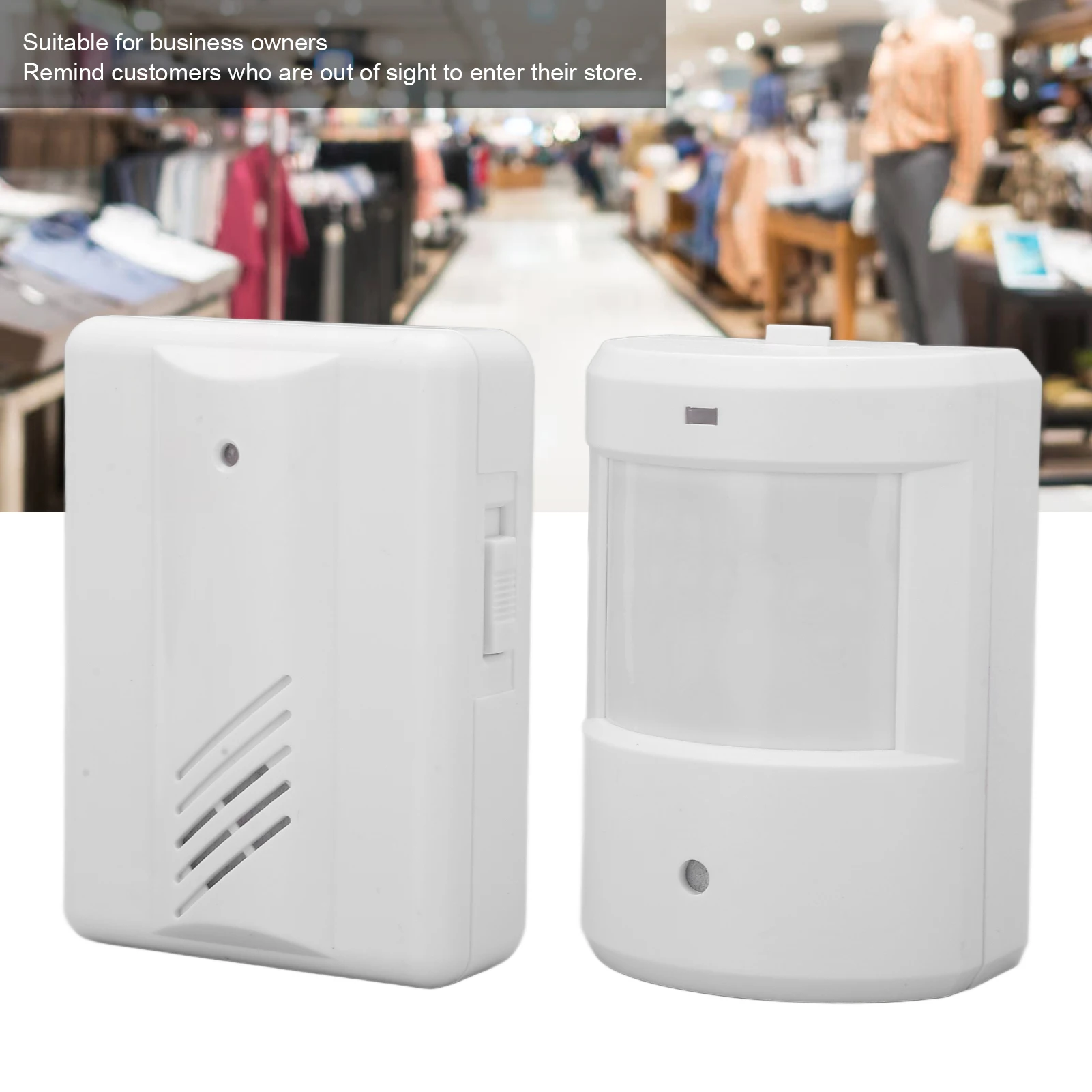Wireless Driveway Alarm Infrared Transmitter Doorbell Receiver Motion Sensor Weatherproof for Home Security System new