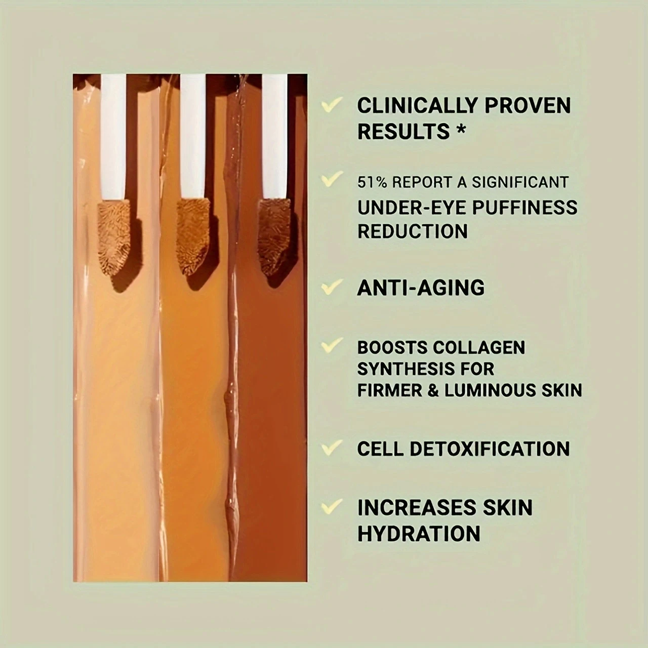 3-color concealer natural matte plant squalane waterproof long-lasting liquid foundation suitable covering dark circ sponge head concealer liquid concealer makeup concealer waterproof concealer face concealer face concealer pen concealer powder concealer palette concealer foundation cream