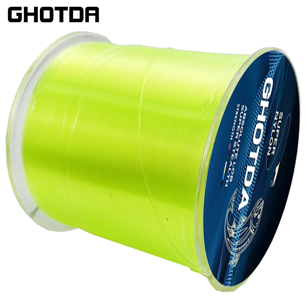 GHOTDA Brand Fishing Line Nylon Japan Monofilament Carp Wire Freshwater  Saltwater Smooth Pesca 500M