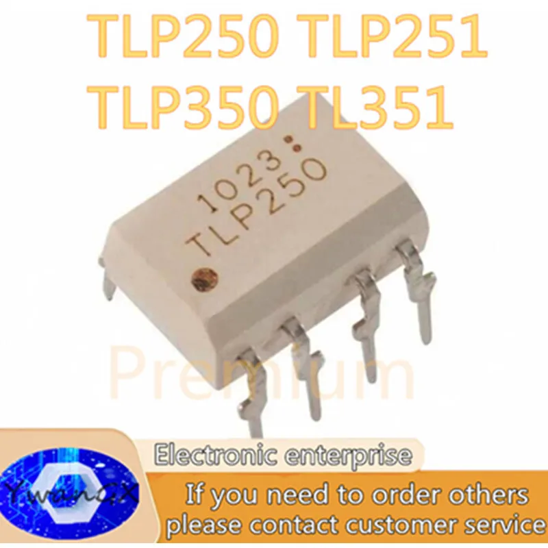 

10PCS TLP250 TLP251 TLP350 TL351 DIP-8 Optocoupler synthesis