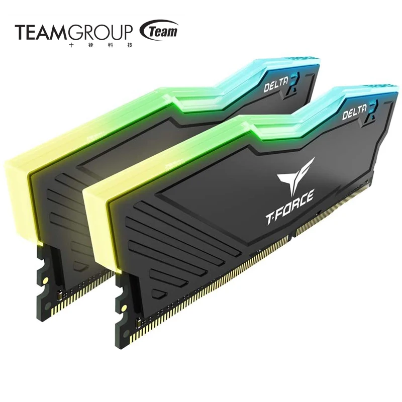 Teamgroup t-力デルタrgb DDR4 8ギガバイト16ギガバイト3200mhz CL16 3600mhz  CL18デスクトップゲーミングマウスメモリram-tuf/ホワイト/黒