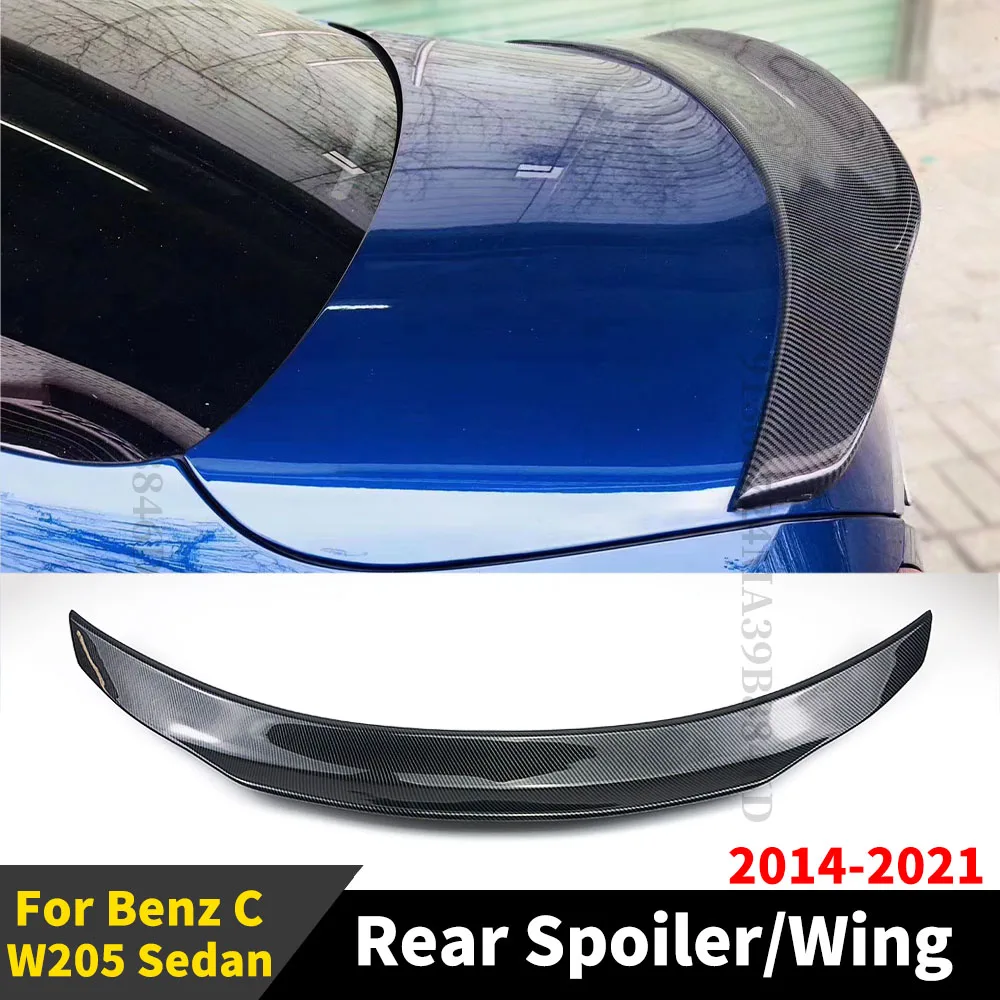 

Спойлер заднего багажника, крыла Body Kit Racing Sport Tail Styling для Mercedes Benz C class W205 и C63 C43 AMG 4 двери 2014-2021 Настройка