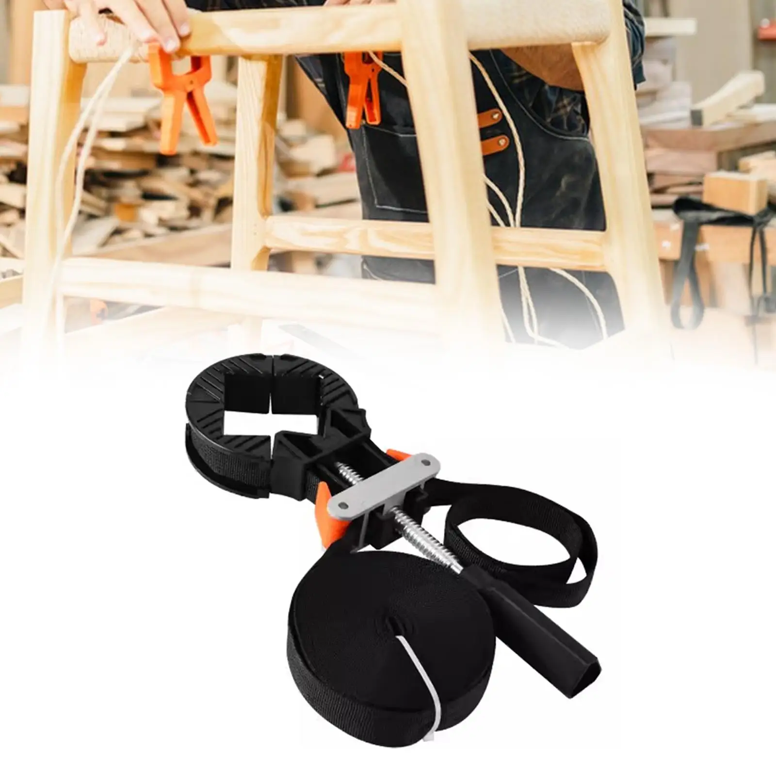 90 Degree Band Clamp Wear Resistant Practical Frame Clamping Strap Holder for Woodworkings DIY Chests of Drawers Picture Frames 90 Degree Band Clamp Wear Resistant Practical Frame Clamping Strap Holder for Woodworkings DIY Chests of Drawers Picture Frames