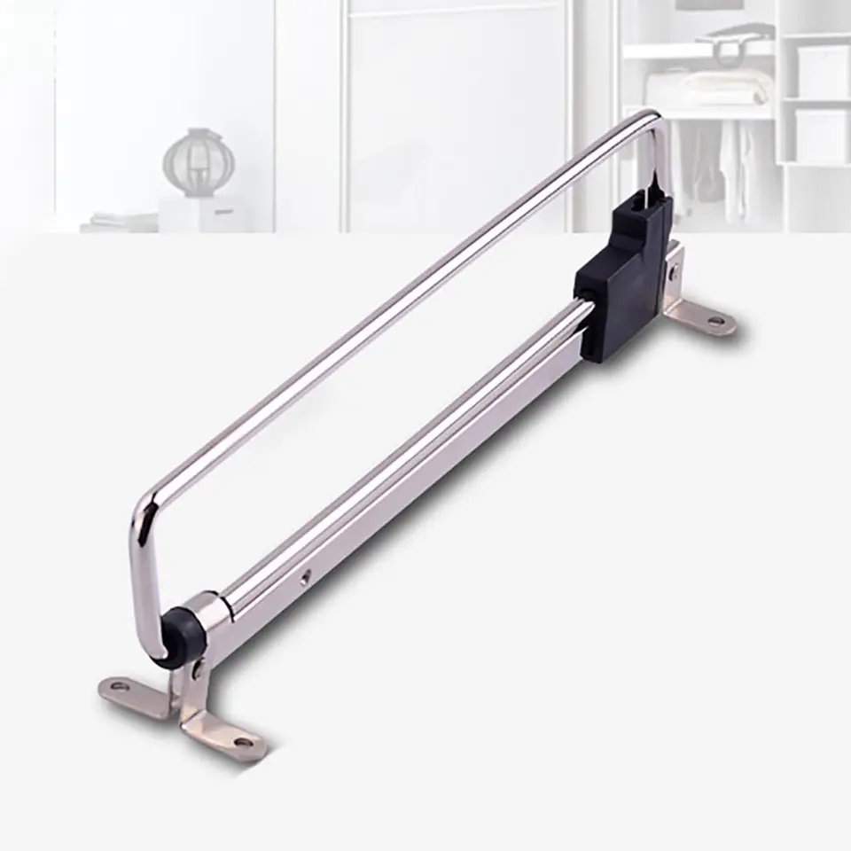 Uitschuifbare Closet Rod for Kleding Broek, trek Kleerhanger