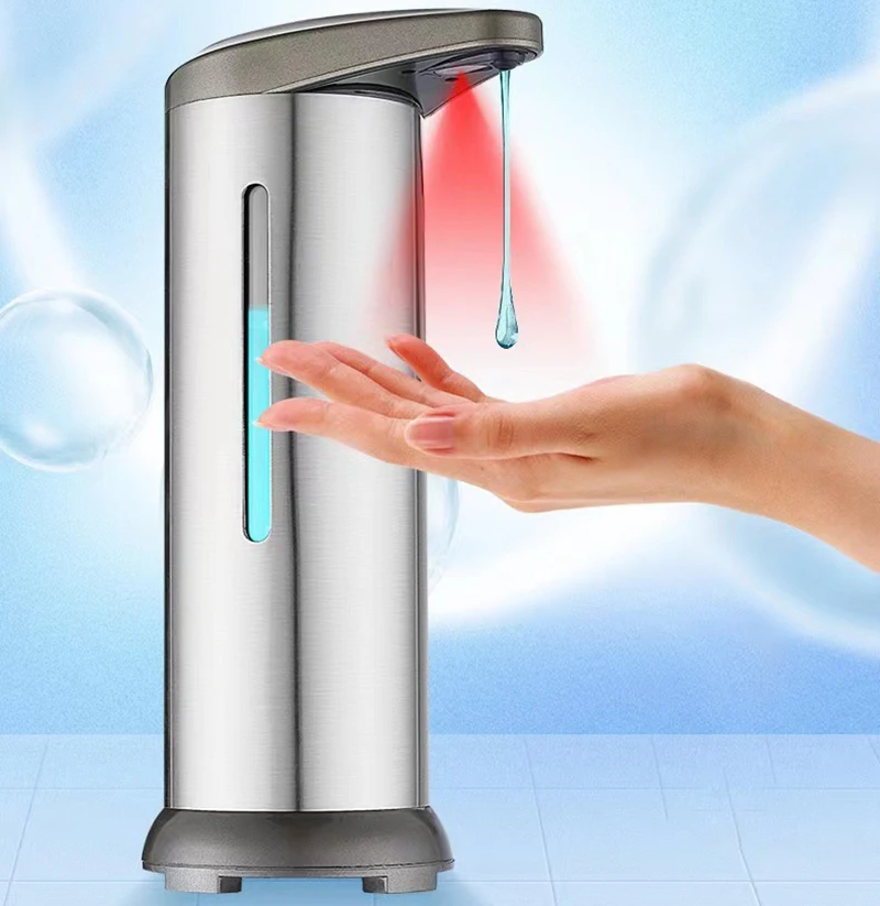 Automatic Liquid Soap Dispenser Touchless Sensor Bathroom Smart Foam Machine 280ml Infrared Liquid Soap Dispenser Pump Container 2