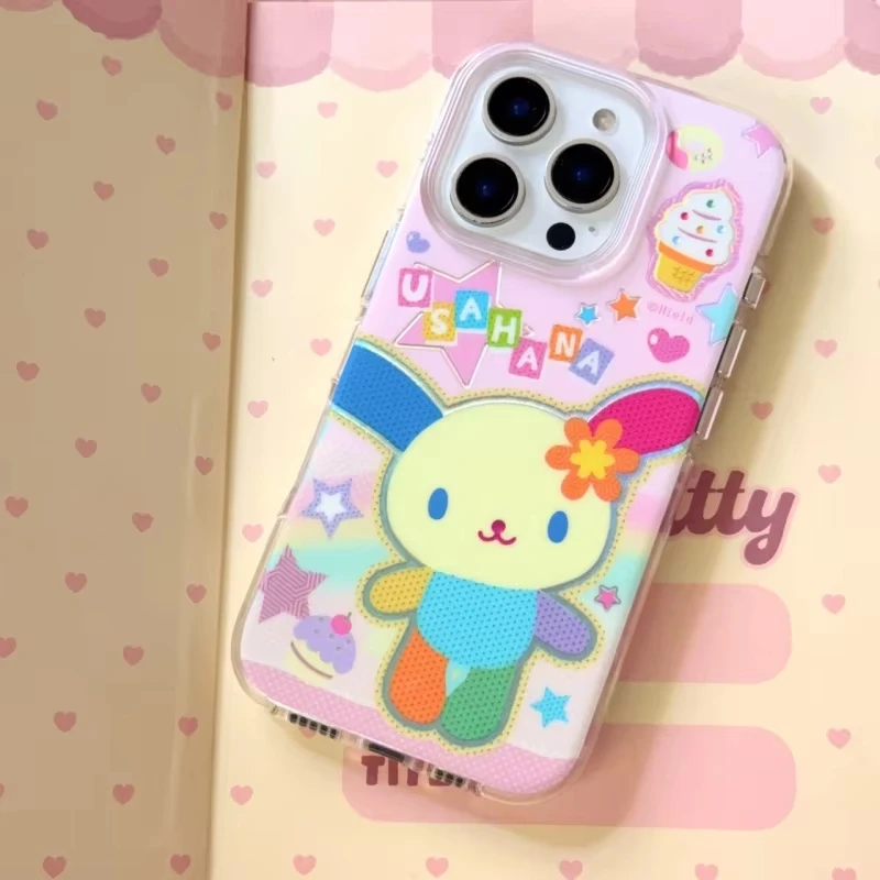 Rainbow Bunny Texture Cover Phone Case - Vibrant & Durable Protection