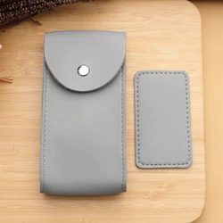 Elegant Multi - Color Leather Watch Travel and Storage Bag with Dust Protection (Grey)